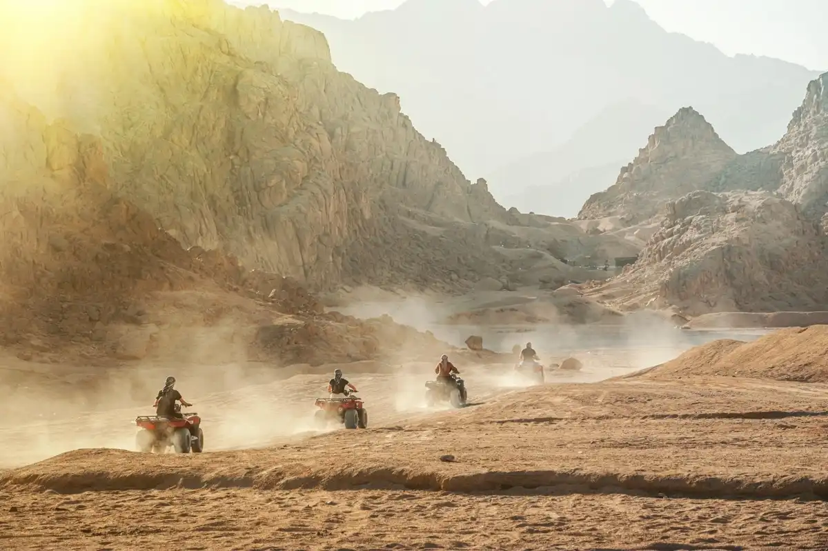 Budget Desert Safari Trip by Quad Bike in Sharm El Sheikh During Sunrise or Sunset